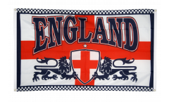 Bandiera da balcone Inghilterra 2 leoni - 90 x 150 cm