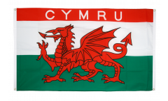 Bandiera da balcone Galles CYMRU - 90 x 150 cm