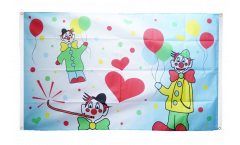 Bandiera da balcone Clowns Buffone - 90 x 150 cm