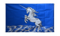 Bandiera da balcone Unicorno blu - 90 x 150 cm