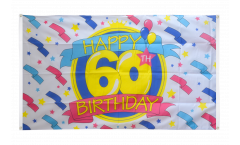 Bandiera da balcone Happy Birthday 60 - 90 x 150 cm