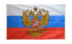 Bandiera da balcone Russia con stemma - 90 x 150 cm
