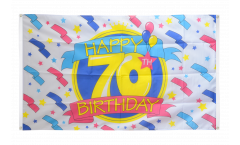 Bandiera da balcone Happy Birthday 70 - 90 x 150 cm
