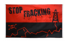 Bandiera da balcone Stop Fracking - 90 x 150 cm