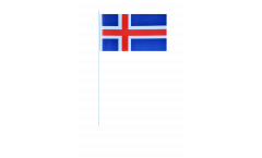 Bandiera di Carta Islanda - 12 x 24 cm