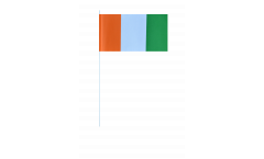 Bandiera di Carta Costa d'Avorio - 12 x 24 cm