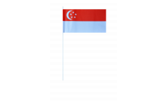 Bandiera di Carta Singapore - 12 x 24 cm