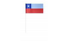 Bandiera di Carta Cile - 12 x 24 cm