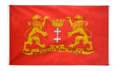 Bandiera da balcone Polonia Danzica con stemma - 90 x 150 cm