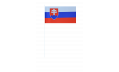 Bandiera di Carta Slovacchia - 12 x 24 cm