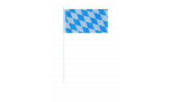 Bandiera di Carta Germania Baviera senza stemmi - 12 x 24 cm