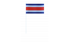 Bandiera di Carta Costa Rica senza stemmi - 12 x 24 cm