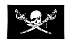 Bandiera da balcone Pirata con sciabola - 90 x 150 cm