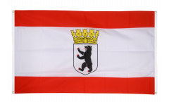 Bandiera da balcone Germania Berlino con corona - 90 x 150 cm