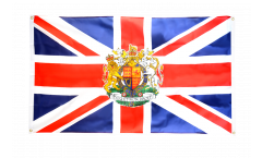 Bandiera da balcone Regno Unito con stemmi - 90 x 150 cm