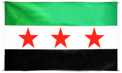 Bandiera da balcone Siria 1932-1963 / Opposizione - Esercito Siriano Libero - 90 x 150 cm
