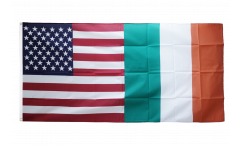 Bandiera dell'amicizia USA - Irlanda - 90 x 180 cm