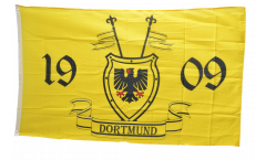 Bandiera fanflagge I LOVE Dortmund BANDIERA CALCIO hissflagge 90x150cm 