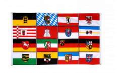Bandiera da balcone Germania 16 regioni federali - 90 x 150 cm
