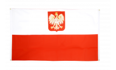Bandiera da balcone Polonia con aquila - 90 x 150 cm