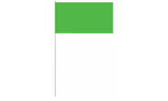 Bandiera di Carta Unicolore Verde - 12 x 24 cm
