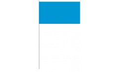 Bandiera di Carta Unicolore Azzurra - 12 x 24 cm