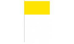 Bandiera di Carta Unicolore Gialla - 12 x 24 cm