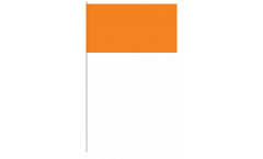 Bandiera di Carta Unicolore Arancione - 12 x 24 cm
