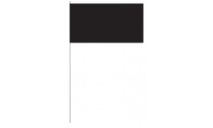 Bandiera di Carta Unicolore Nera - 12 x 24 cm