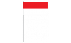 Bandiera di Carta Banda rossa-bianca - 12 x 24 cm