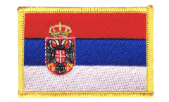 Applicazione Serbia con stemmi - 8 x 6 cm