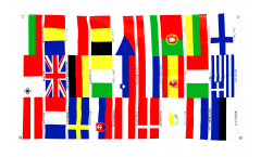 Bandiera da balcone 27 stati dell'Unione Europea EU - 90 x 150 cm