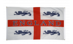 Bandiera da balcone Inghilterra 4 leoni - 90 x 150 cm
