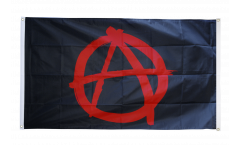Bandiera da balcone Anarchy Anarchia rosso - 90 x 150 cm