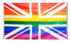 Bandiera da balcone Regno Unito Arcobaleno - 90 x 150 cm
