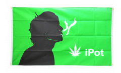 Bandiera da balcone Cannabis I Pot - 90 x 150 cm