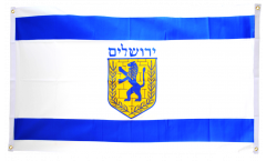 Bandiera da balcone Israele Gerusalemme - 90 x 150 cm