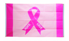 Bandiera da balcone Pink Ribbon - 90 x 150 cm