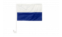 Bandiera per auto Banda bianca azzura - 30 x 40 cm