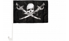 Bandiera per auto Pirata con sciabola - 30 x 40 cm