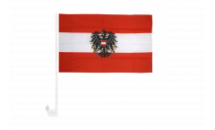 Bandiera per auto Austria con aquila - 30 x 40 cm