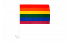 Bandiera per auto Arcobaleno - 30 x 40 cm