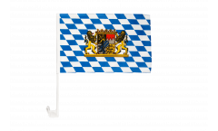 Bandiera per auto Germania Baviera con leone - 30 x 40 cm