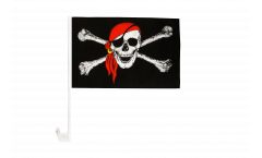 Bandiera per auto Pirata con bandana - 30 x 40 cm