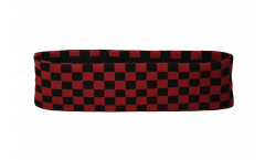 Fascia antisudore a quadri rossi-neri - 6 x 21 cm