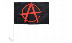Bandiera per auto Anarchy Anarchia rosso - 30 x 40 cm