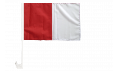 Bandiera per auto rossi-bianchi - 30 x 40 cm
