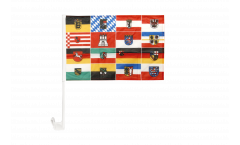 Bandiera per auto Germania 16 regioni federali - 30 x 40 cm