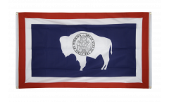 Bandiera da balcone USA Wyoming - 90 x 150 cm