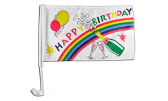 Bandiera per auto Happy Birthday - 30 x 40 cm